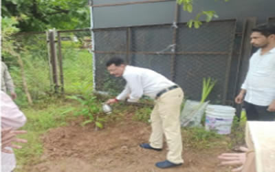 Plantation of trees on occasion of brithday honorable chairman Shri PRABHAKAR KORE SIR