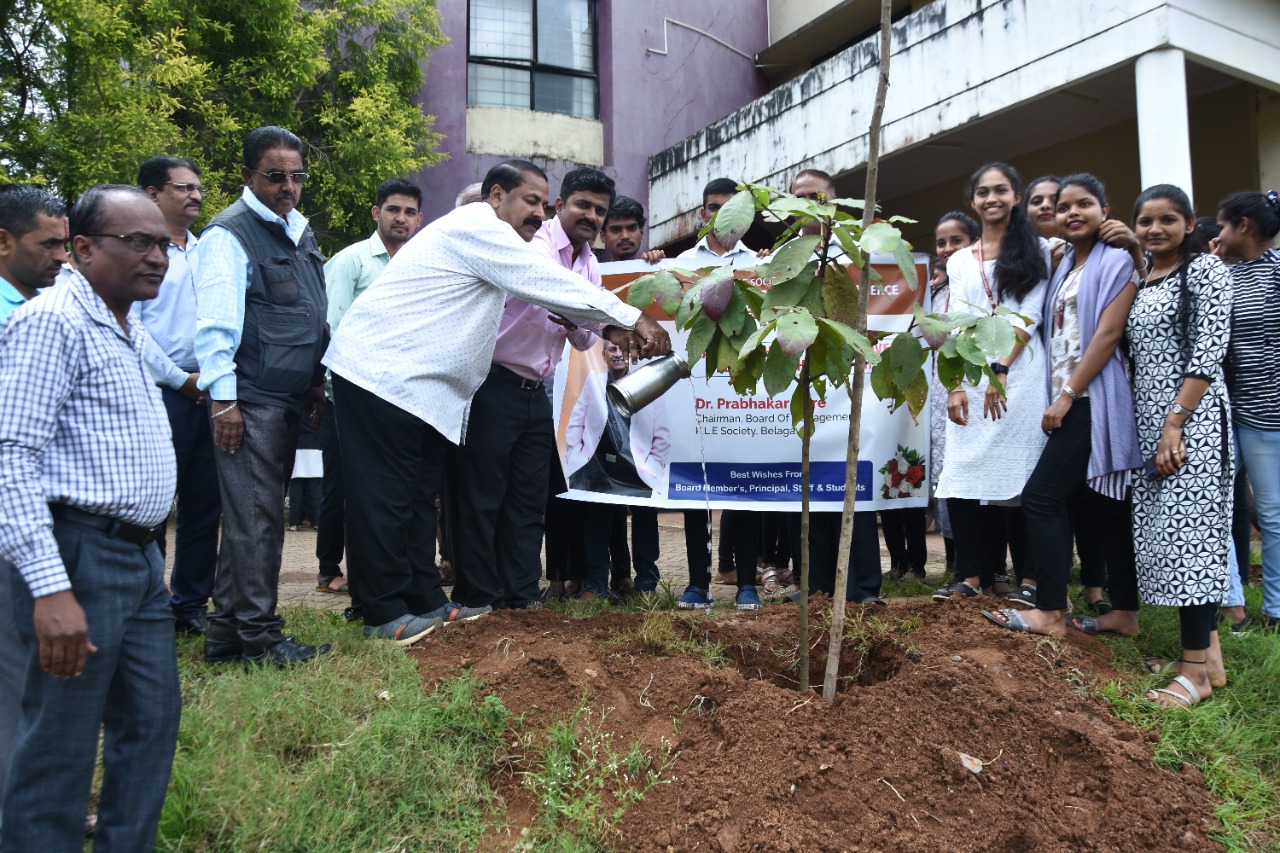 Plantation of Trees on occasion of Honorable Dr. Prabhakar Kore